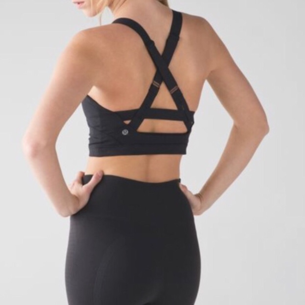 Lululemon Black Pure Practice Bra NEW WITH TAGS